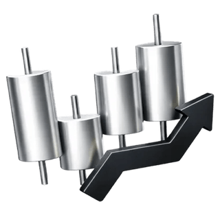 3D ikona candlestick grafikona za trgovanje na stranici O nama platforme Krug Ulagrina